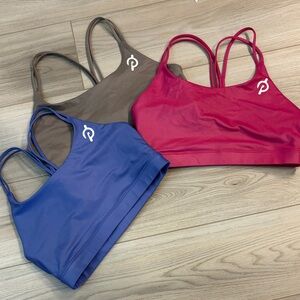 Set of 3 Peloton cadent strappy bras